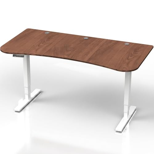 Dark Walnut Top / White Frame