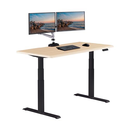 Light Wood Top / Black Legs