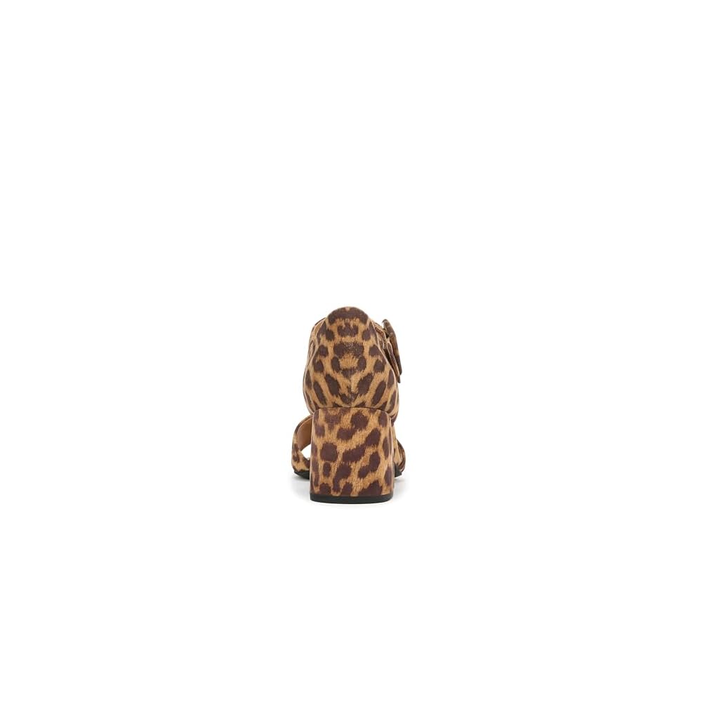 Tan Leopard Suede