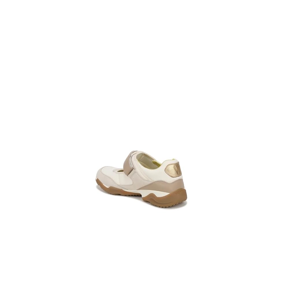 Ivory/Gold Leather & Suede