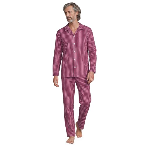 Rich Burgundy/Ivory Stripe