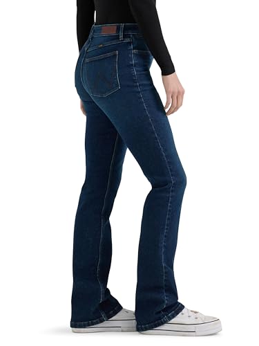 Wrangler Women's High Rise Bold Boot Jean, Paisley, 12-34