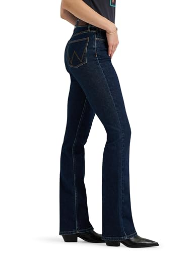 Wrangler Women's High Rise Bold Boot Jean, Mia, 6-34