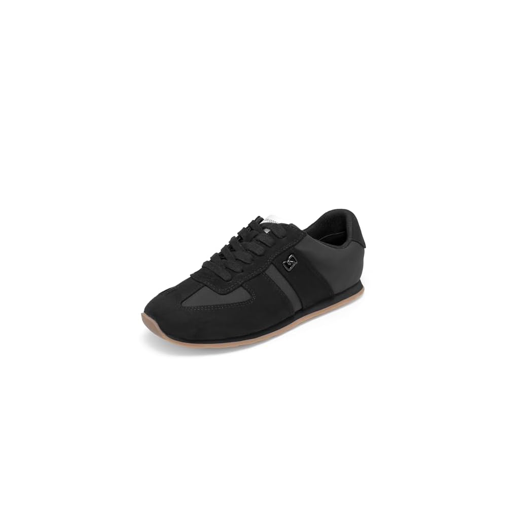 Black Faux Suede/Nylon