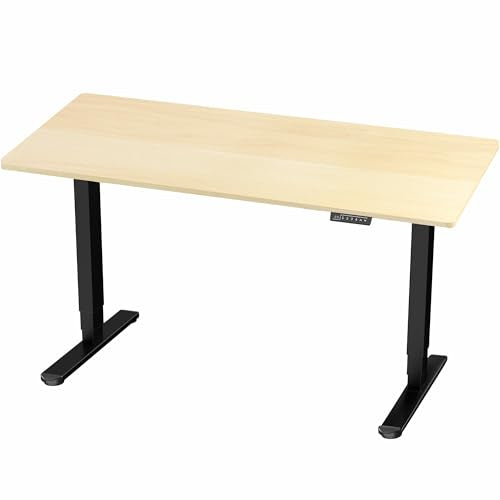 Light Wood Top / Black Frame