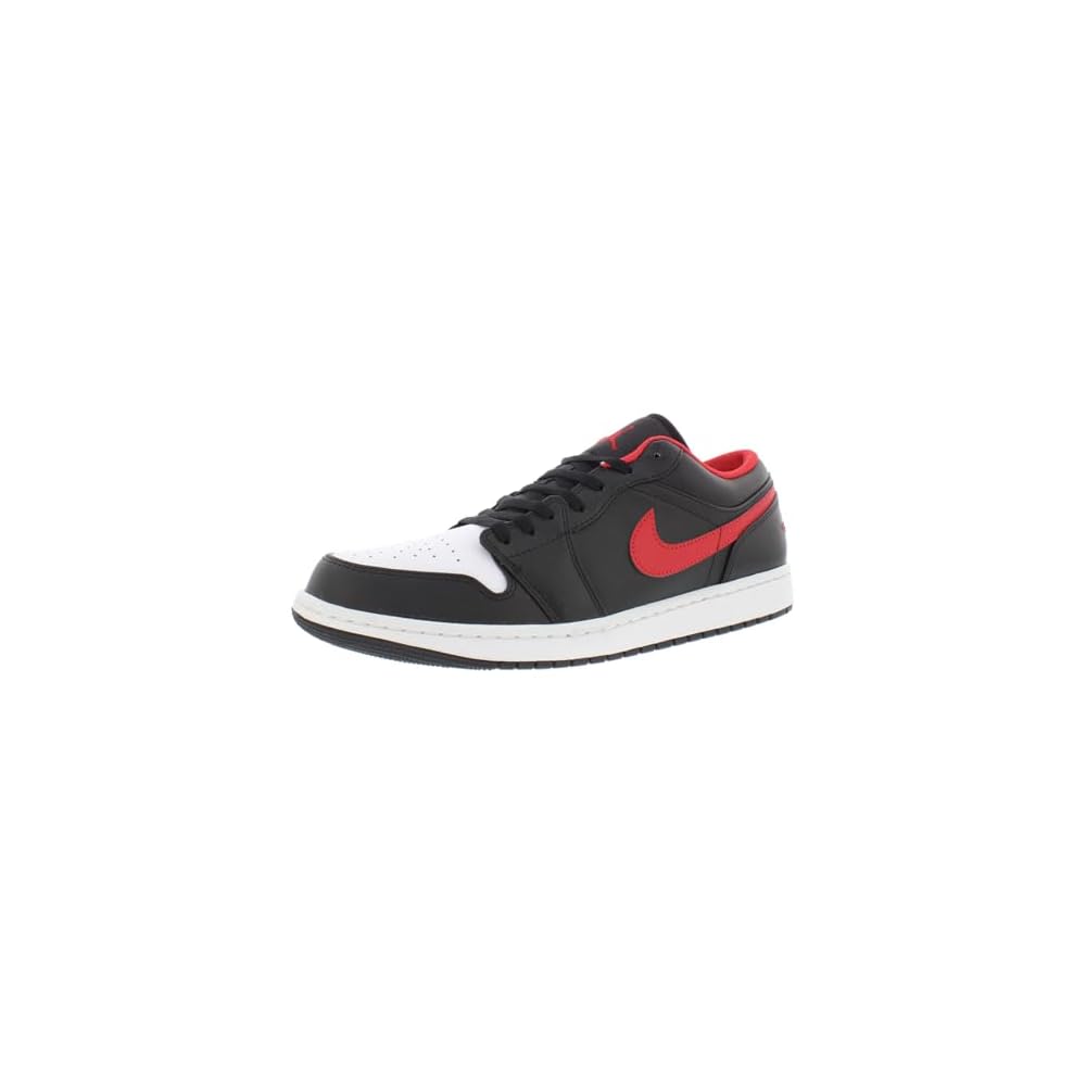 Black/Fire Red-white