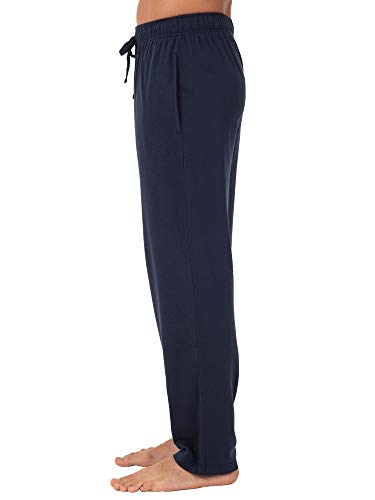 Fruit of the Loom Men's Extended Sizes Jersey Knit Sleep Pant (1-Pack), Navy, 3XL Tall