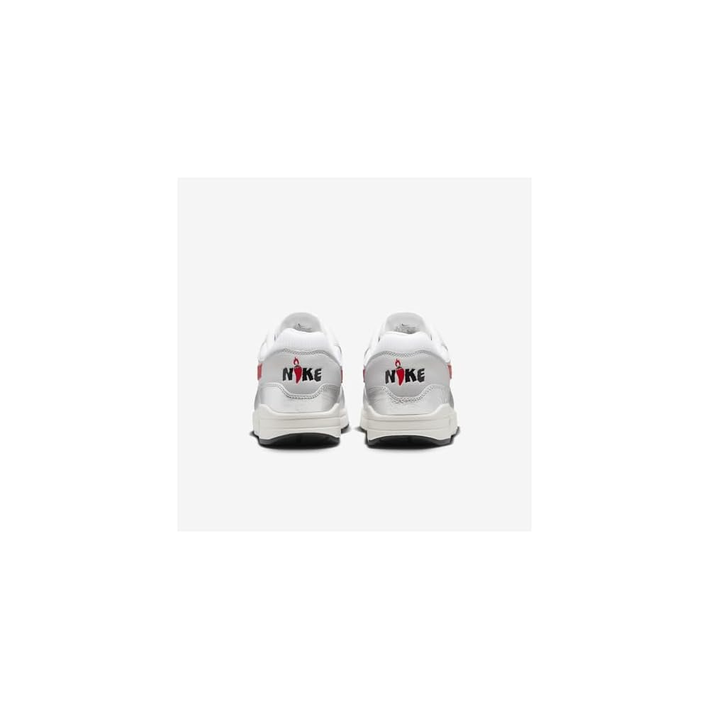 White/Chile Red-silver