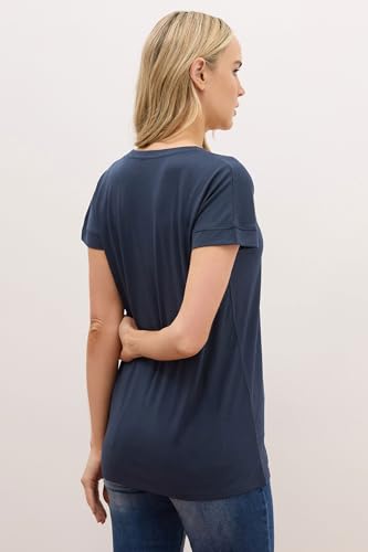 Long Tall Sally LTS Premium Tall Womens V-Neck T-Shirt Blue 8