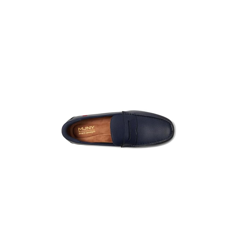 Navy Grainy Leather