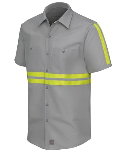 Grey With Yellow/Green Visibility Trim