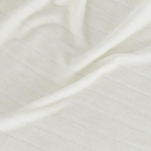Striped Ivory White