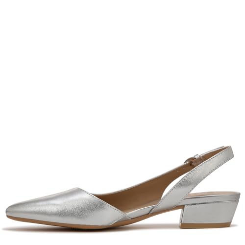 Silver Metallic Leather