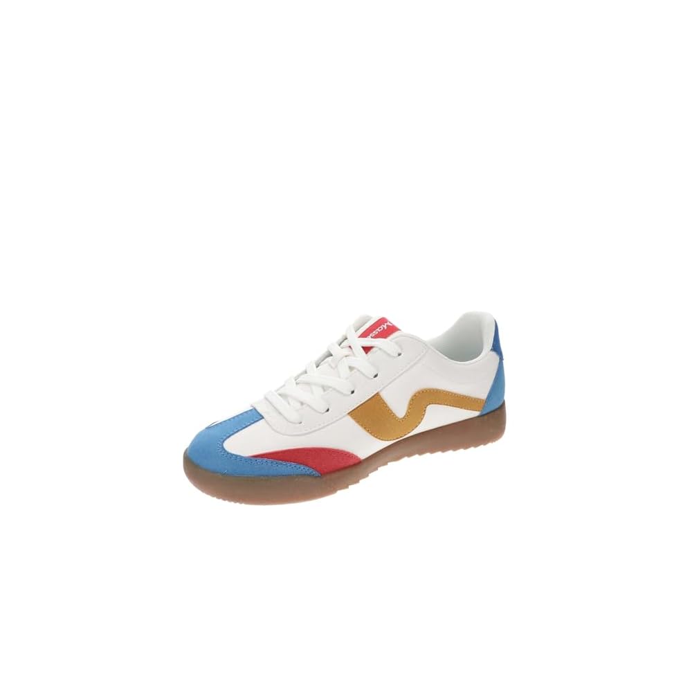 White-blue-red Orange