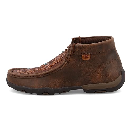Brown & Tooled Flower