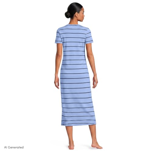 Clear Blue Sky/Navy Stripe