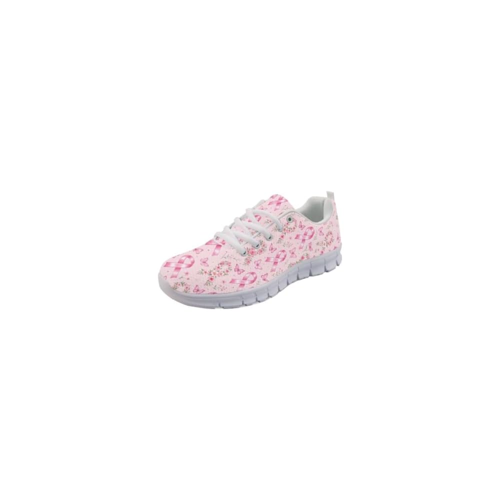 Pink Ribbon Floral Butterfly