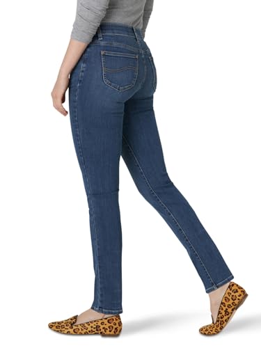 Lee Women's Ultra Lux Comfort with Flex Motion Straight Leg Jean Seattle 14 Long