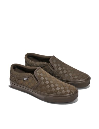 Embossed Suede Coal Brown