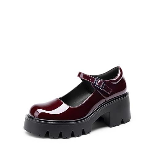 Burgundy-pat