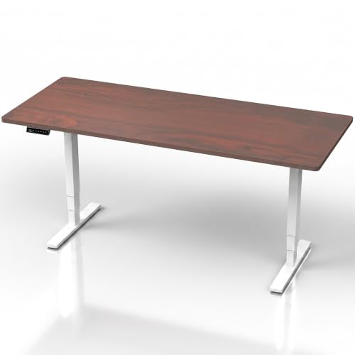 Dark Walnut Top / White Frame