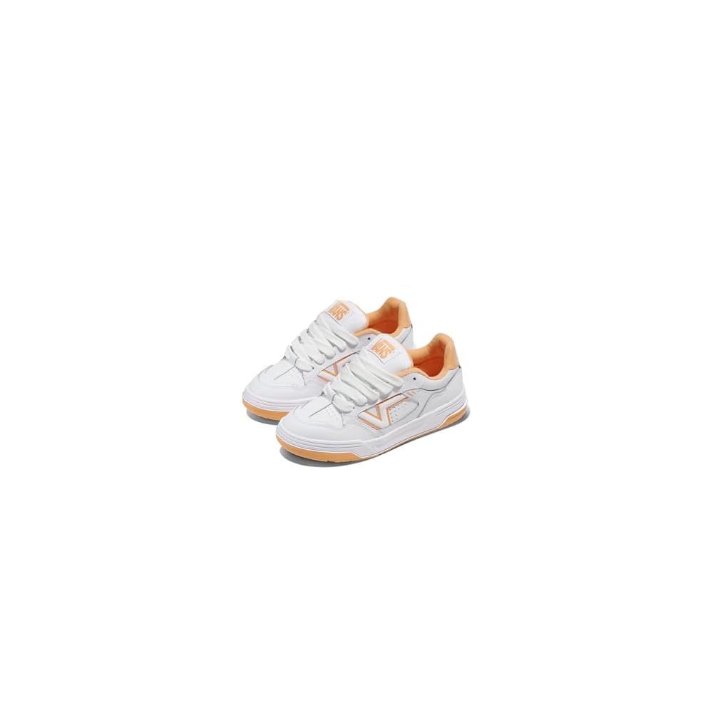 Leather White/Orange