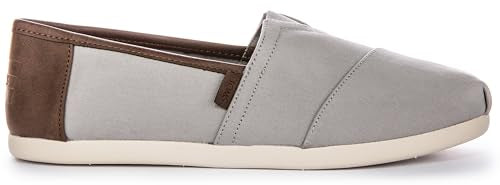 Drizzle Grey Brushed Twill/Tan Synthetic Trim