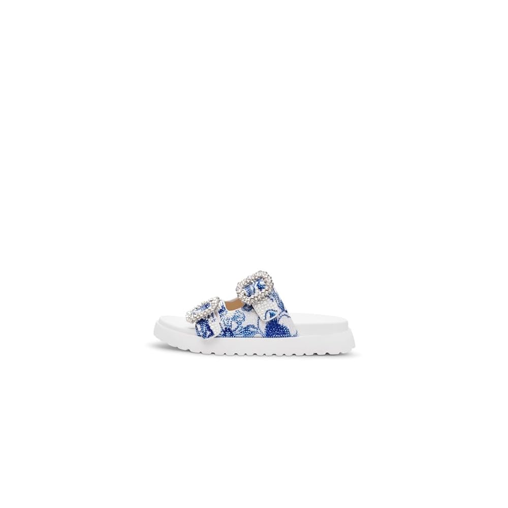 White/Blue Floral