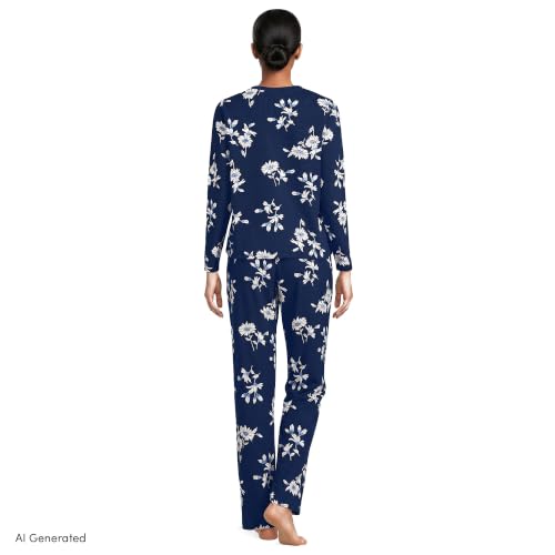 Deep Sea/Ivory Floral