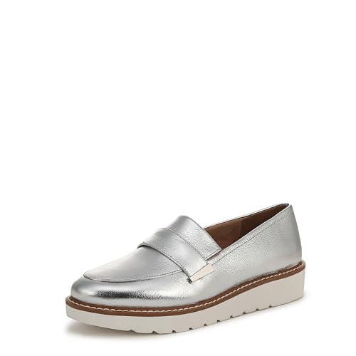 Silver Metallic Leather