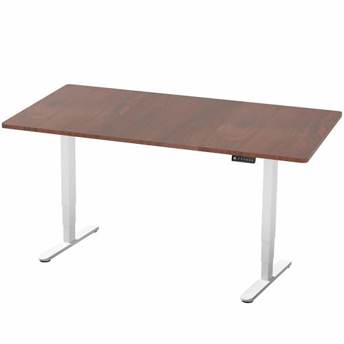 Dark Walnut Top / White Frame