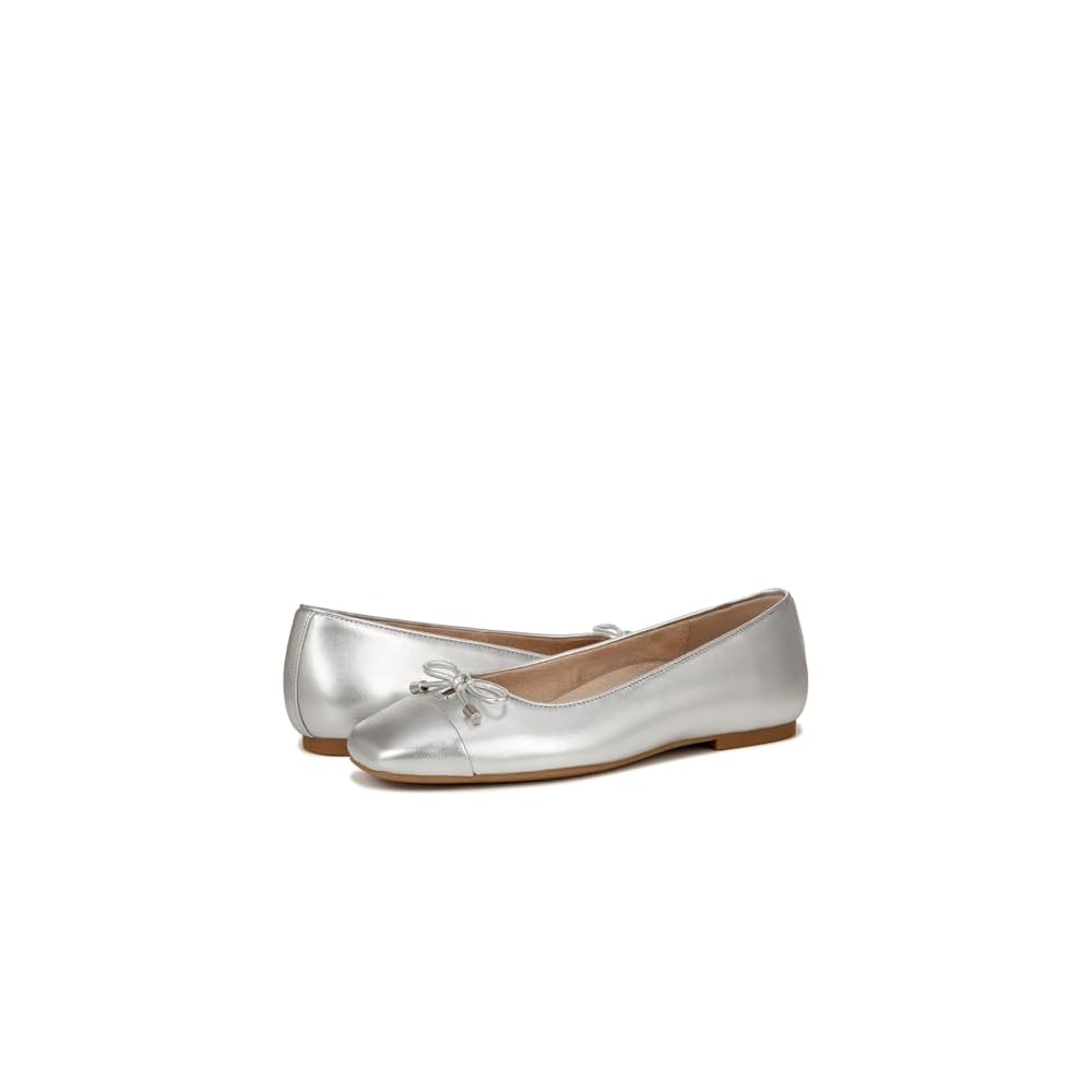 Silver Metallic Leather