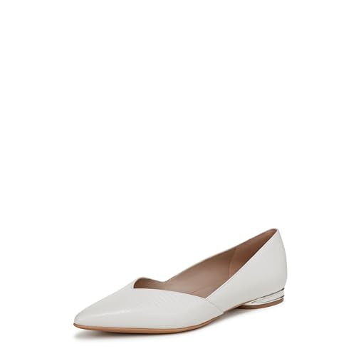 Warm White Snake Print Leather