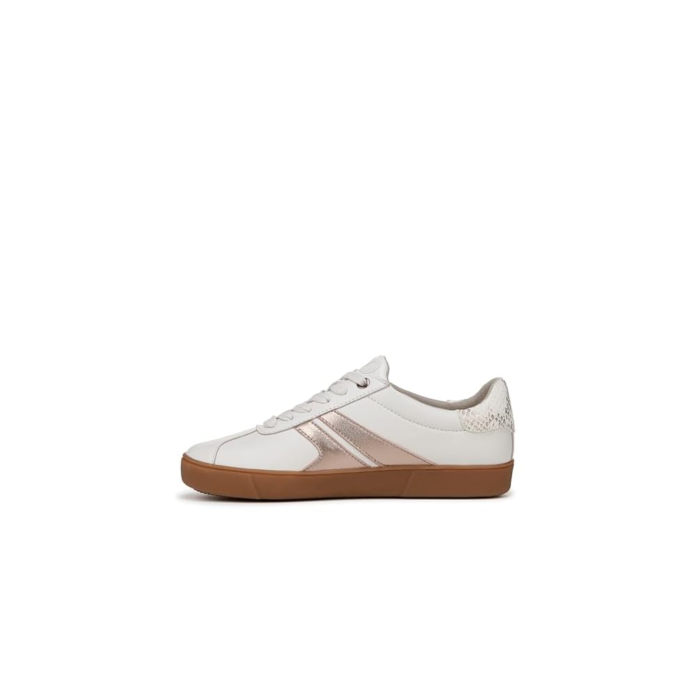 White/Rose Metallic Leather