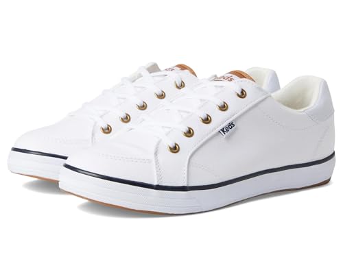White/Navy Canvas