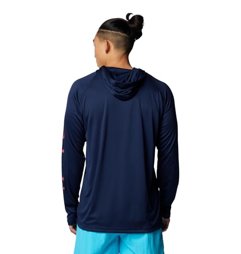 Collegiate Navy/Sunset Red Logo