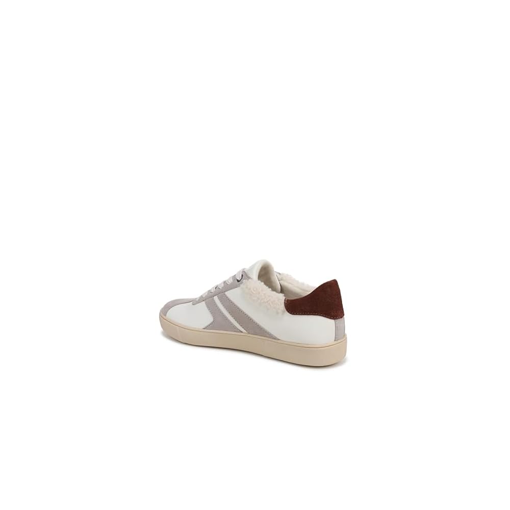 White Leather/Soft Mink Suede