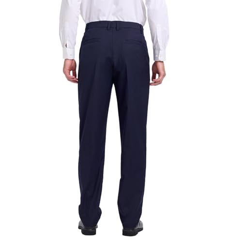 Tall Men's 36"/38" Inseam Classic Dress Work Pants Navy