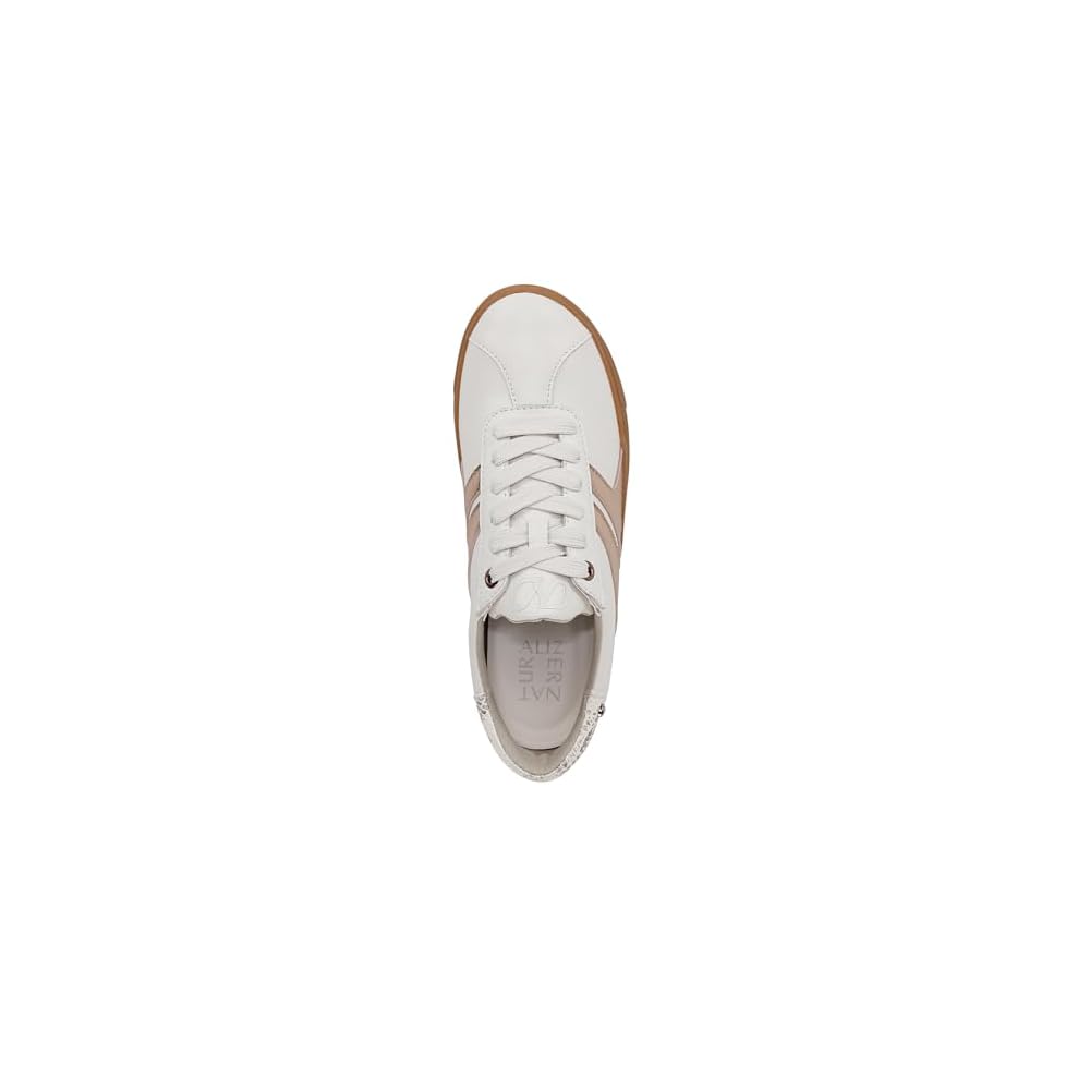 White/Rose Metallic Leather