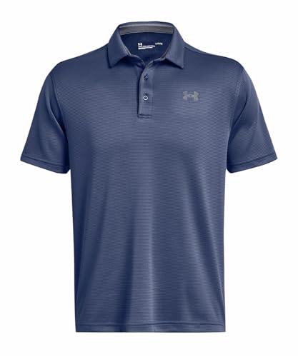 Under Armour Men's Tech Golf Polo, (045) Downpour Gray / / Pitch Gray, Medium Tall