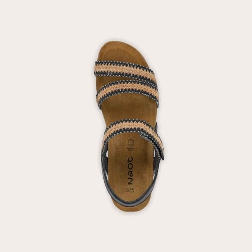 Black/Brown Raffia