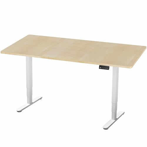 Light Wood Top / White Frame