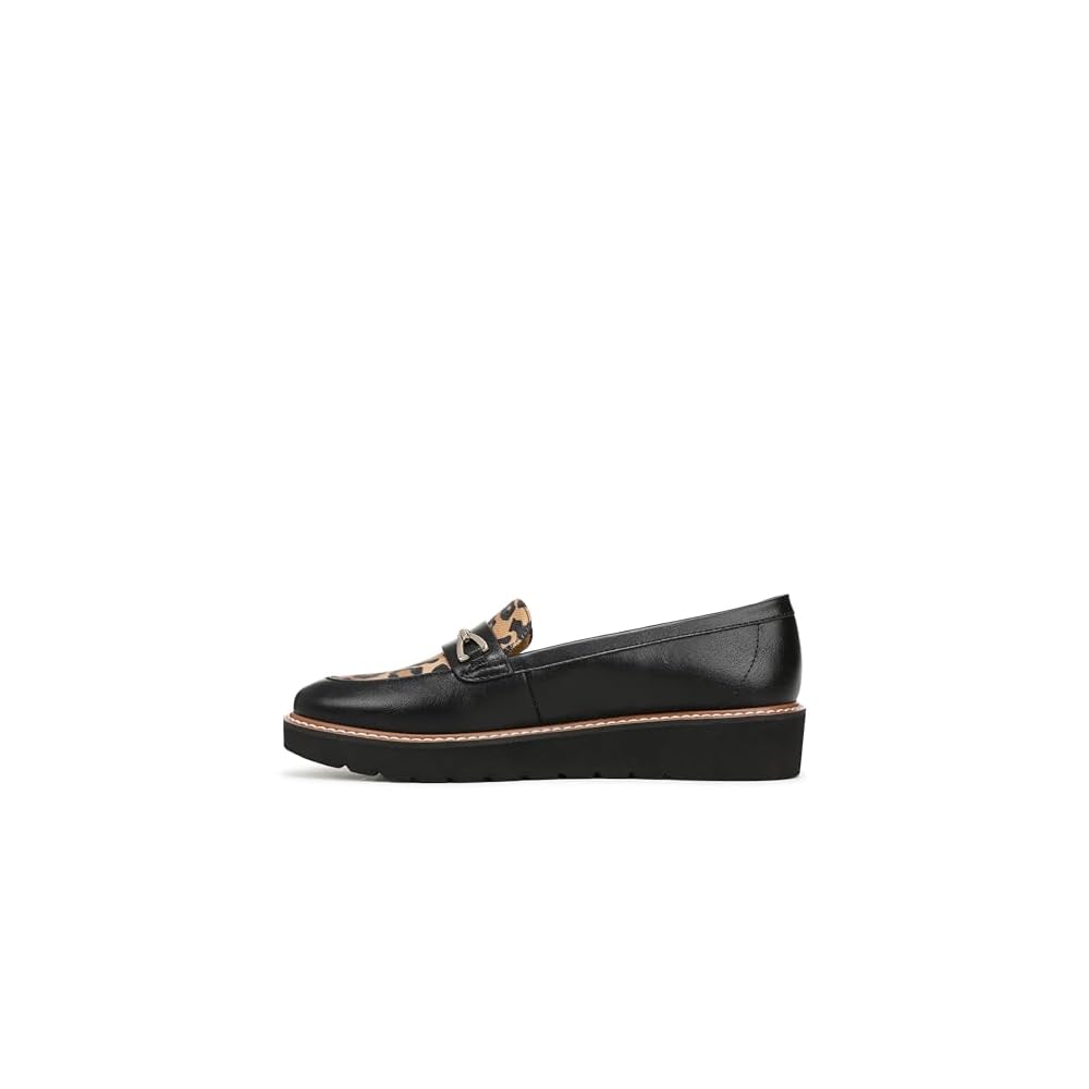 Black/Leopard Faux Leather