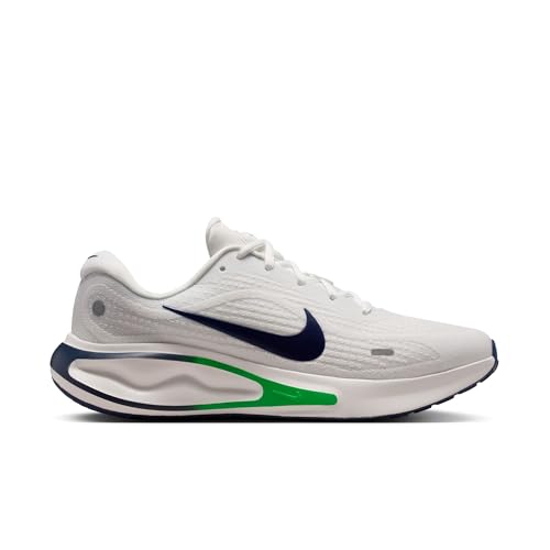 Summit White/Midnight Navy-green Spark