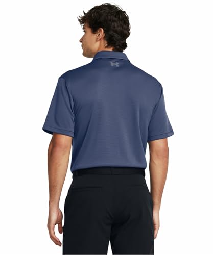 Under Armour Men's Tech Golf Polo, (045) Downpour Gray / / Pitch Gray, Medium Tall
