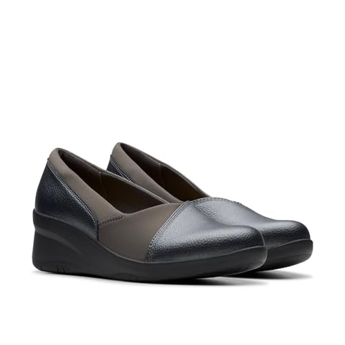 Dark Pewter Metallic Leather