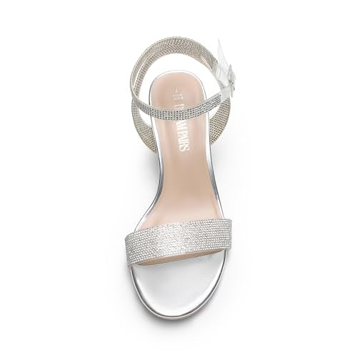 Silver/Clear-rhinestone