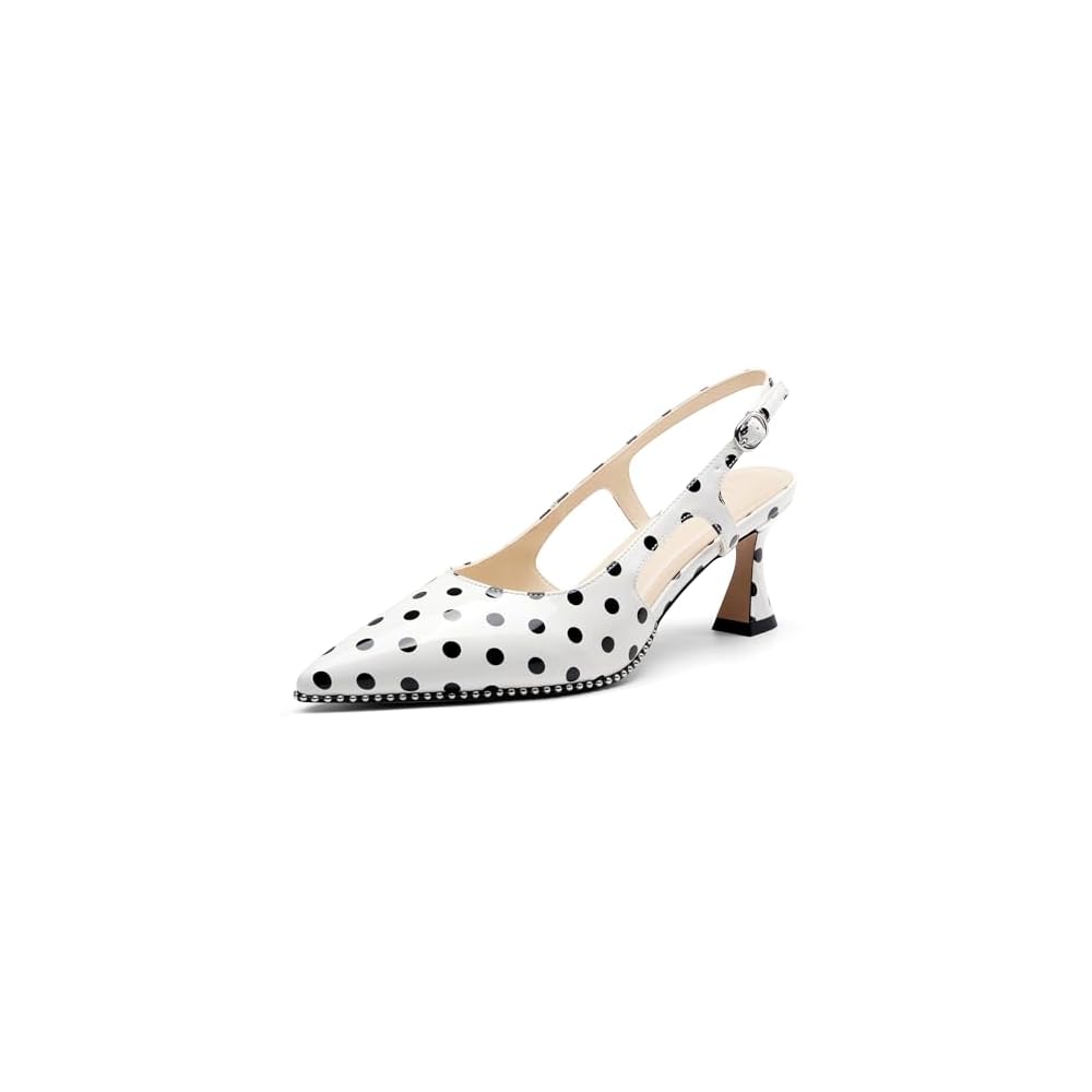 White Polka Dot