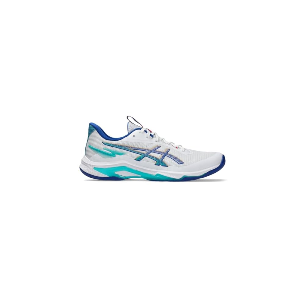White/Asics Blue