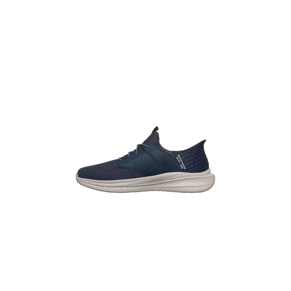Navy Blue Knit Mesh Synthetic